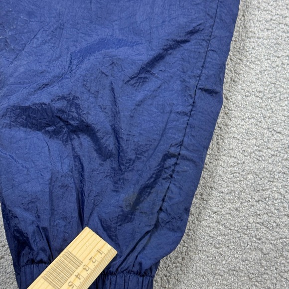 Vintage Nike Track Pants Men's Large Blue Nylon Swoosh Ankle Zip 90s Y2K - Picture 8 of 8